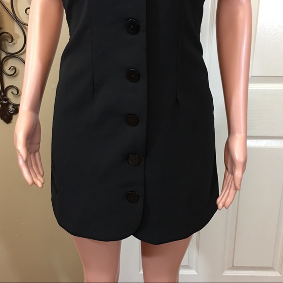 SIZE 2 Cooperative black button front mini dress - Picture 5 of 8